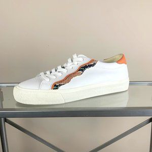 Madewell Sidewalk LowTop Sneakers Snake Embossed Leather Wave Style# MC693 8.5 M